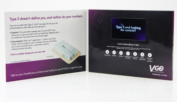 Advertising LCD video booklet promotion video brochure card