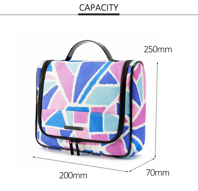 Wholesale Custom Travel Polyester Waterproof Wash Hanging Makeup Bag