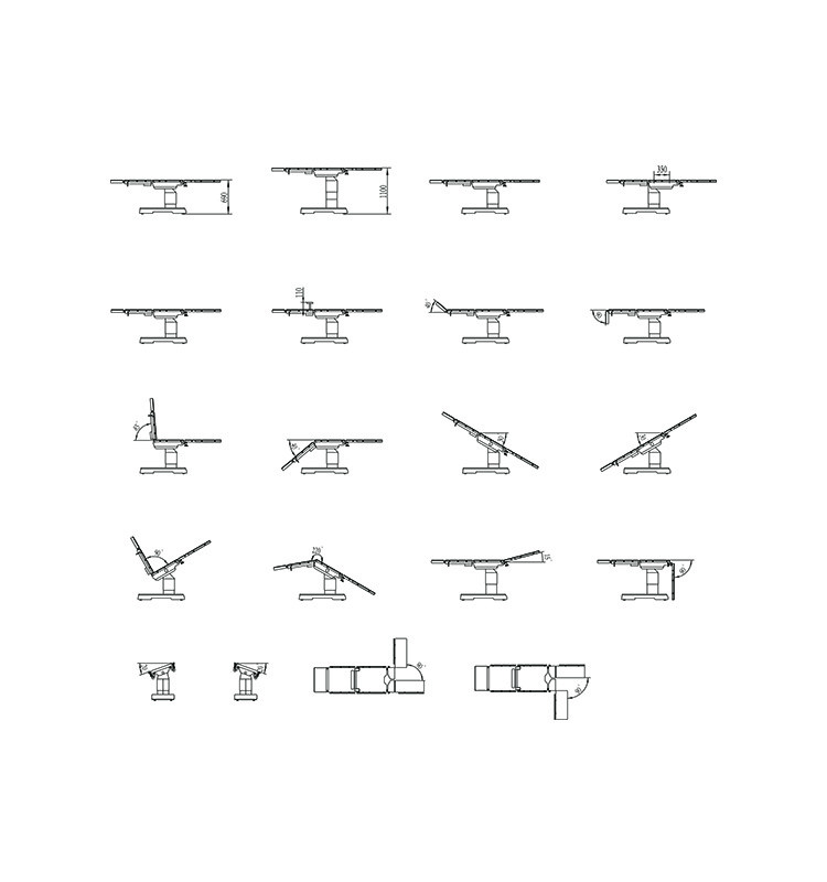 High Quality Hospital Medical Electric Hydraulic Surgical Operating Table Operation Factory With Good Price