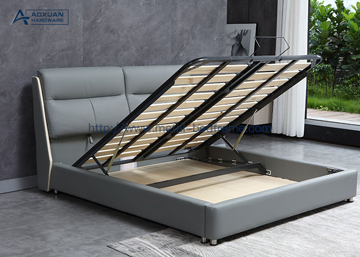 Matte Gray Bed Middle Support Beam , Support Mattress Bed Frame Support Beam
