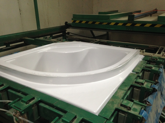 ABS/acrylic/PMMA/PVC/PS/HDPE/LLDPE sheet vacuum thermoforming machine
