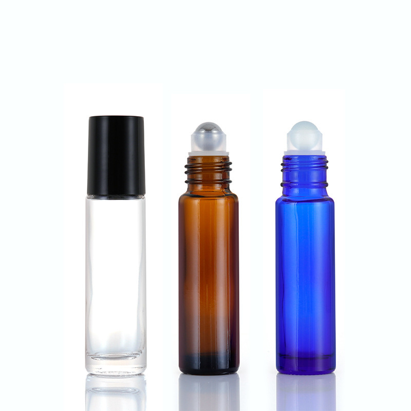 Facial Cleanser Glass Collar Material 30ml 50ml 100ml Perfume Bottle Black Frosted Cosmetic Makeup Packaging Vendors