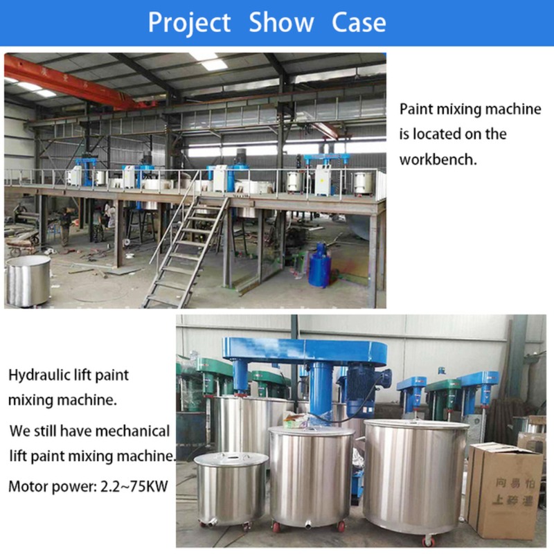 Auto Clamping Acrylic Paint Mixing Machine For Video Outgoing-Inspection Efficiency