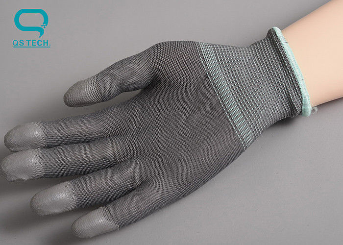 Clean Room Anti Static Gloves For Electrostatic Discharge ESD PU Palm Glove