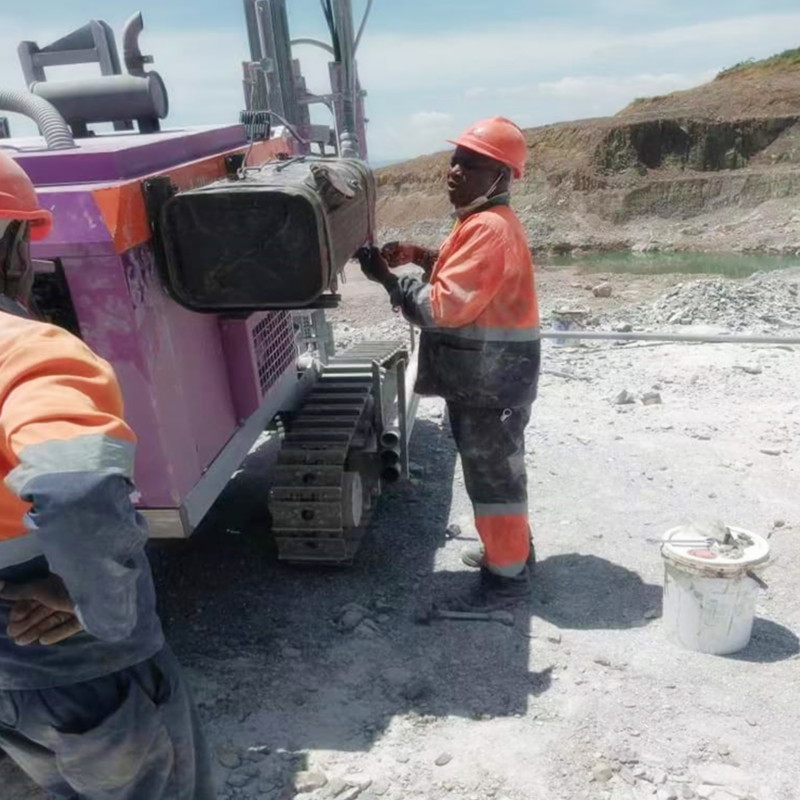 Crawler Borehole Drilling Rig Mining Machinery Hydraulic Top Hammer DTH Drilling Rig