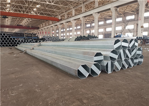 Bangladesh Q355 12m 450 Dan Power Transmission Poles Hot Dip Galvanised