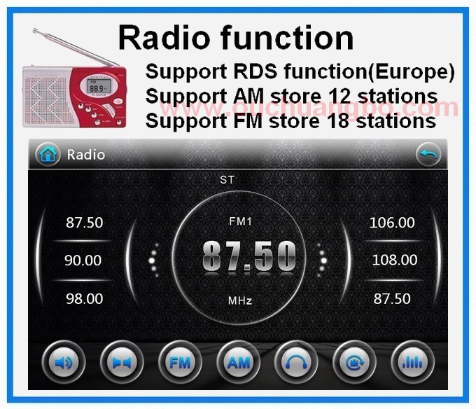 Ouchuangbo Touch Screen GPS Navigation for Universal Car DVD Video System RDS Bluetooth OCB-6205A