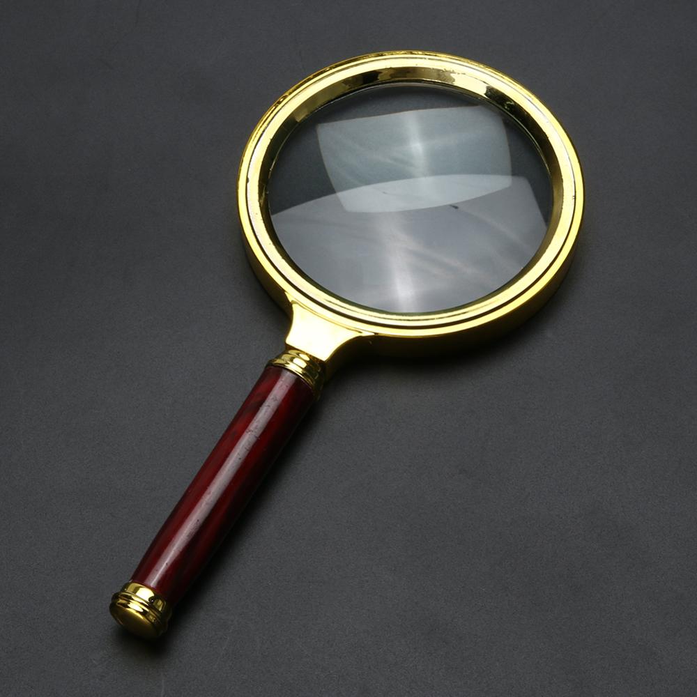 70mm Handheld Reading Magnifier 10x Handheld Magnifying Glass Ergonomics Handle Design