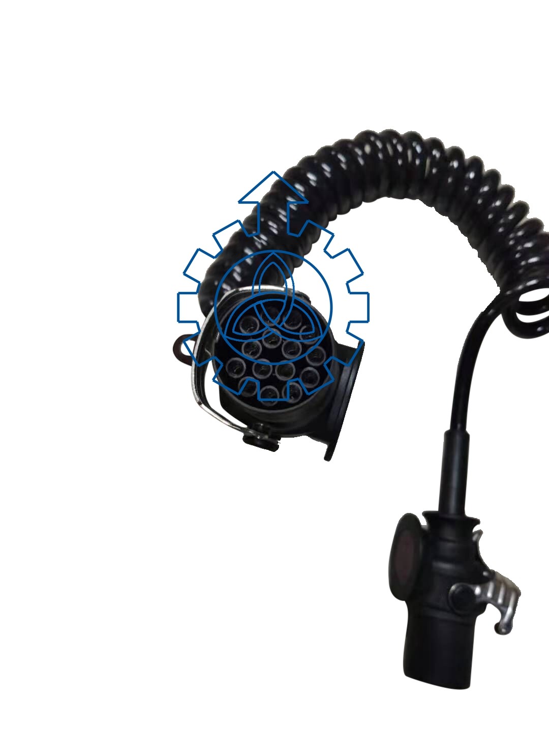 8KA007648041 Commercial Vehicle Parts HELLA Coiled Cable Black