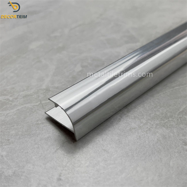Flexible Metal Edge Trim Floor Tile To Carpet Trim Protection Round