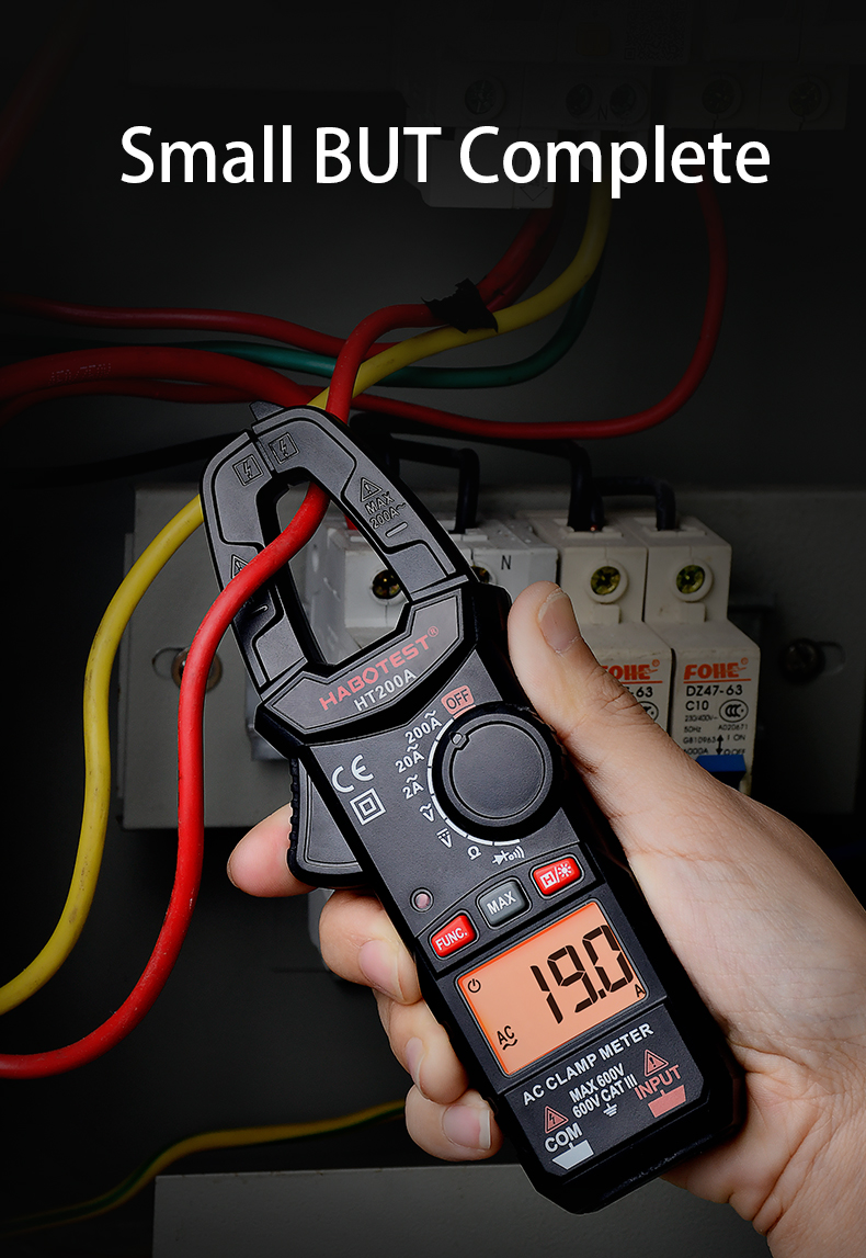 2000 Counts Auto Range 200A 2000uF Digital Clamp Meters