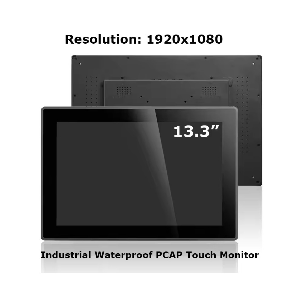 1920*1080 Open Frame Touch Screen Monitor 13 16:9 Ratio 13.3" IPS LCD Panel Computer Monitor