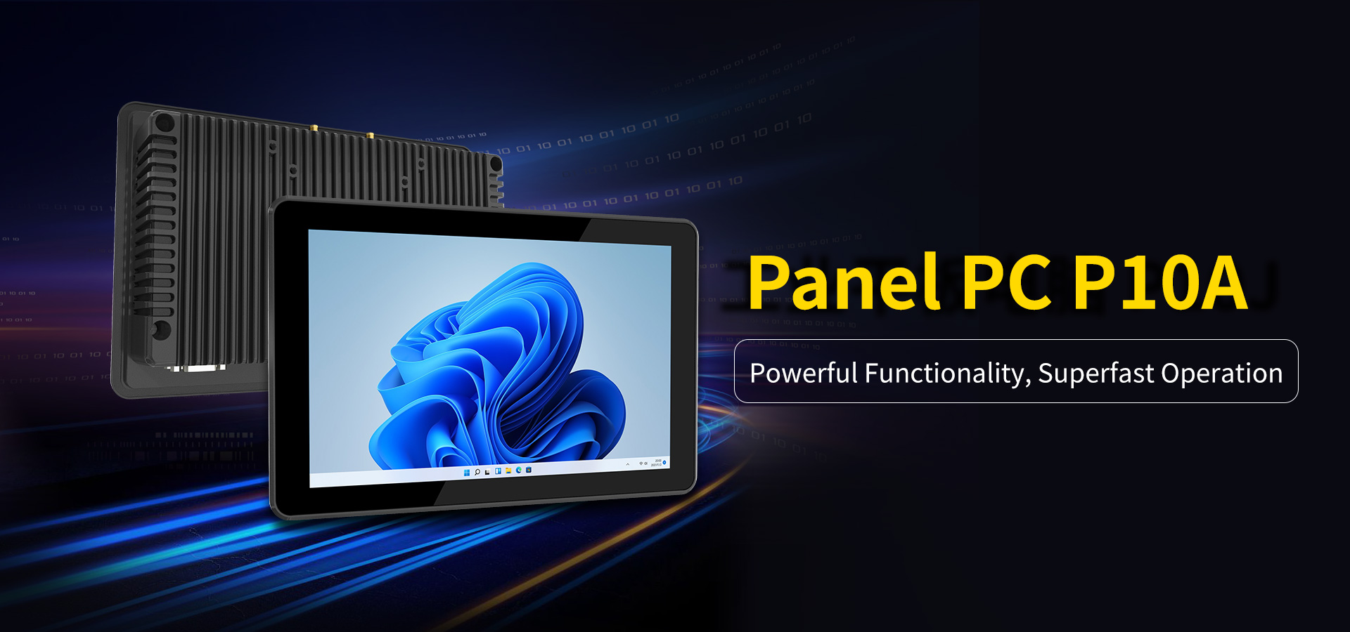 P10A Rugged All-in-One Tablet Computer with Fanless Touchscreen and IP65 Waterproof Rating