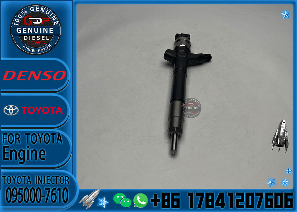 Common Rail Injector 095000-7250 095000-7600 095000-7610 For 1VD Diesel Nozzle