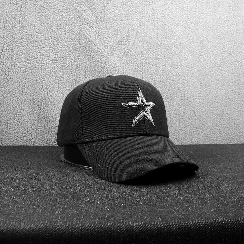 Wool Baseball Cap China Supplier 6 Panel Embroidered Baseball Hats black 