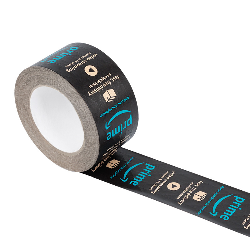 Eco Friendly Custom Logo Printed Self Adhesive Water Activated Reinforce Kraft Paper Tape