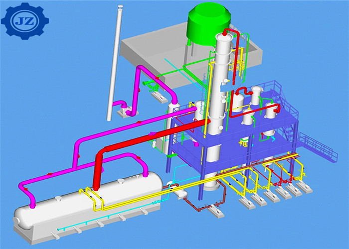 5TPD 10TPD 20TPD Used Oil Refining Machine Waste Engine Oil Diesel Distillation Plant
