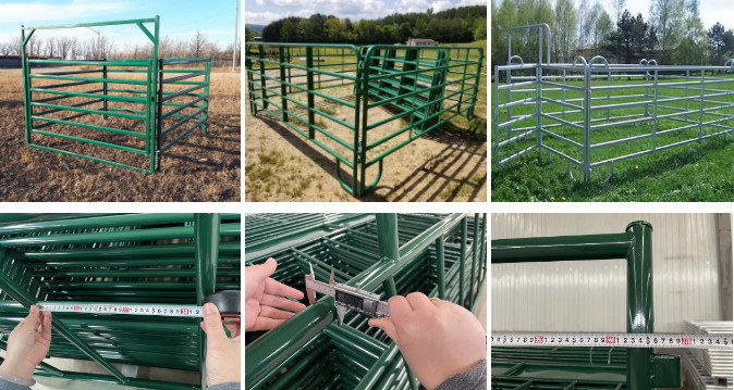 Portable Steel Cattle Yard Panels For Prefab Houses And Cow Sheep Horse