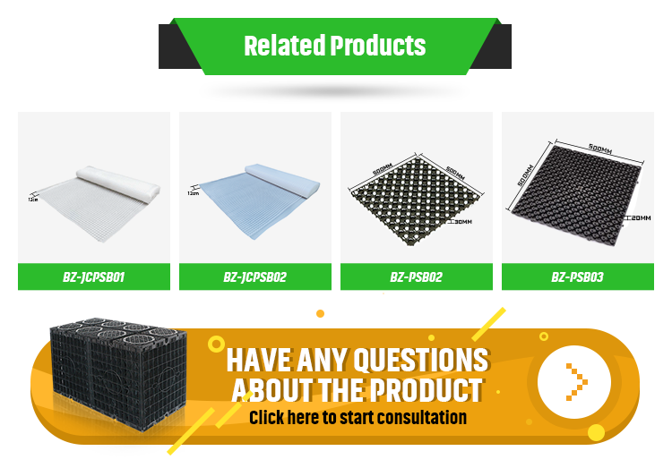 Strong Compression Resistance Drainage Cell Plastic Drainage Systems 2.0mm Cup Height