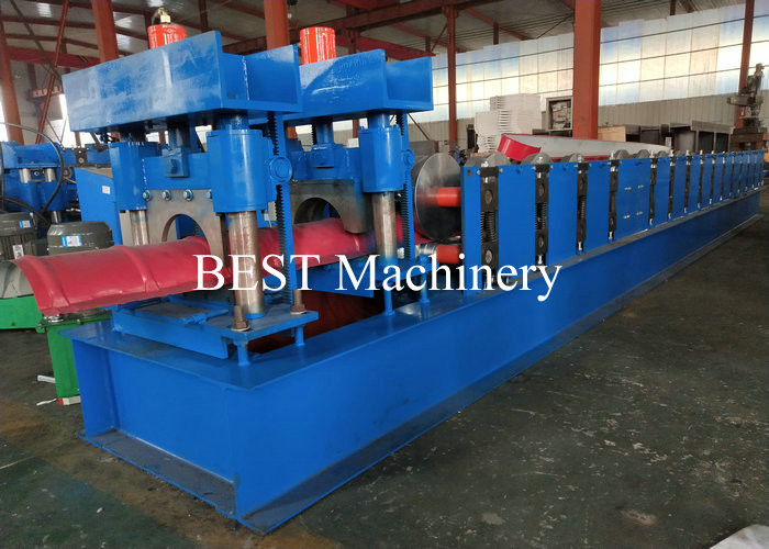 PPGI / GI Material Steel Tile Roll Forming Machine PLC Control With Fast Speed