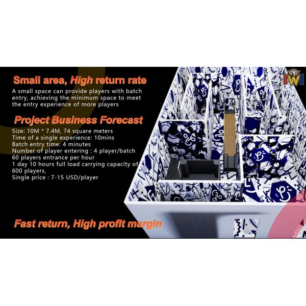 Escape Room Shooting Space Arcade VR Games Simulator CE Rohs