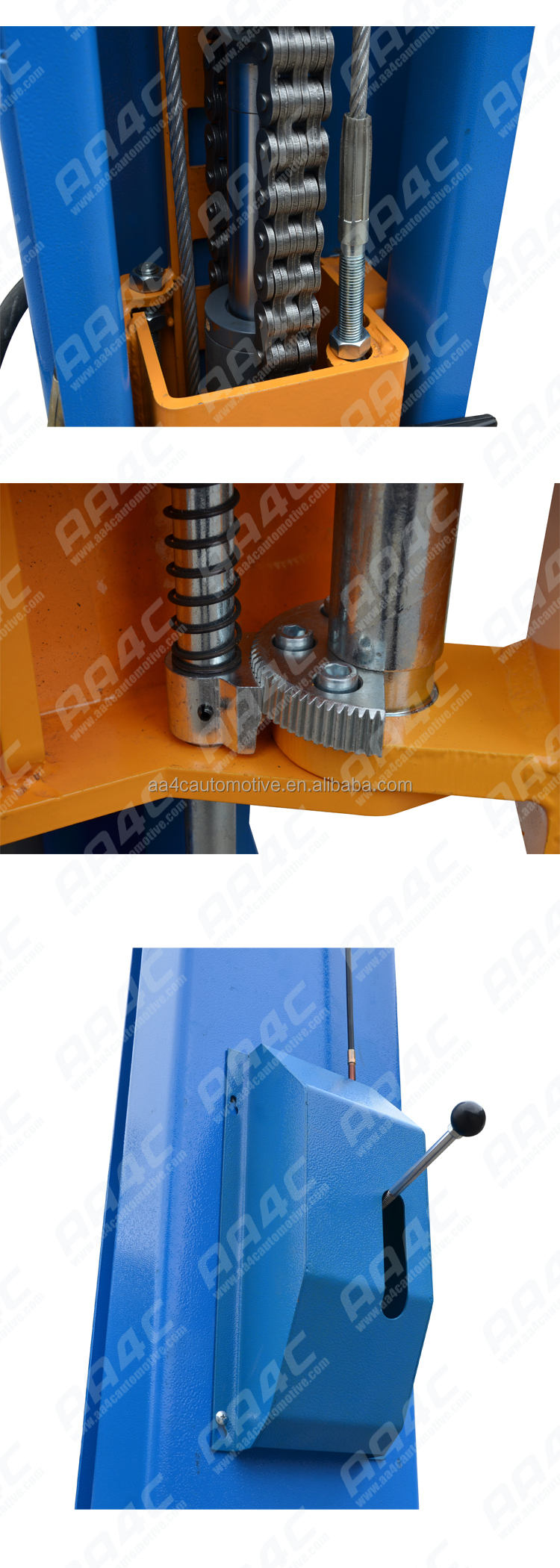 12000lbs 5.5T baseless clearfloor hydraulic single point manual unlock 2 post vehicle lift