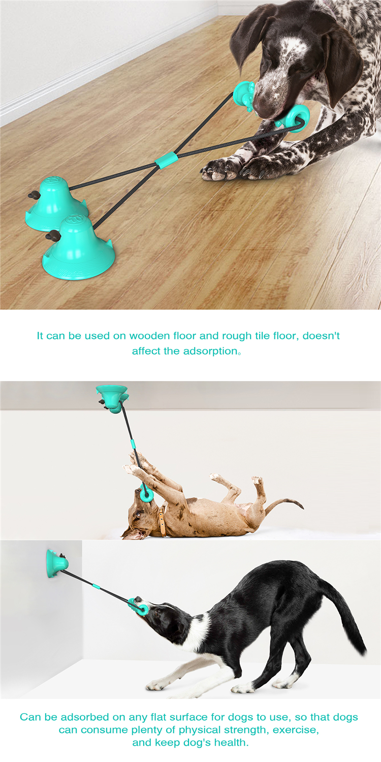 High Quality New Single Suction Cup Molar Ball Dog Toothbrush Teeth Cleaning Chew Toys For Pet