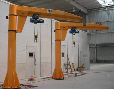360 Degree Boom Jib Crane 380V Rotating Column Motor Rotation