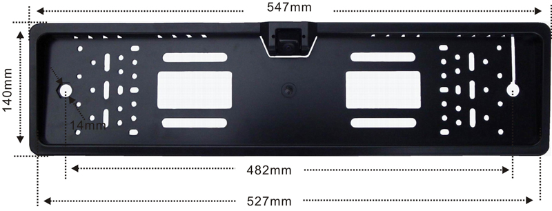 Car Rear View Camera EU European License Plate Frame Car Reverse Backup Camera With 4 LED Waterproof Night Vision Back Up Cam