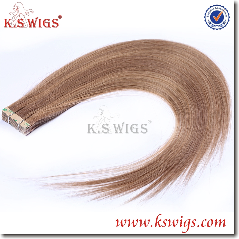 AAAAA 100% High quality Russian human hair extension-tape hair, 20pcs/pk