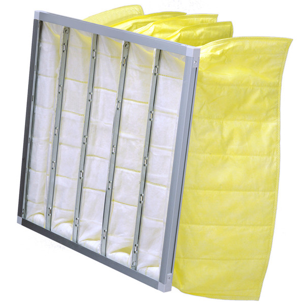 F5-F9 Synthetic Bag Pre Air Filters , Secondary Air Filter For Cleanroom