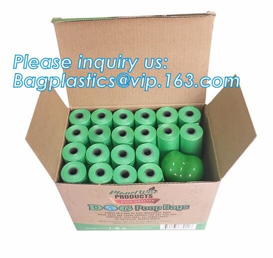 High Quality Eco-friendly Degradable Fashion With Printing Doggy Pet Dog Waste Poop Bags, Eco friendly pet dog waste poo