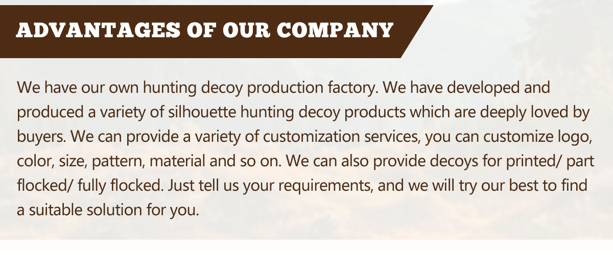Customized EVA Plastic XPE Foam Goose Hunting Decoy Lifelike Floating In Feeder Style