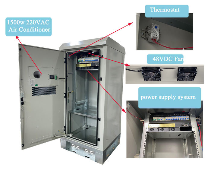 Galvanized Steel Integrated Outdoor Battery Cabinets