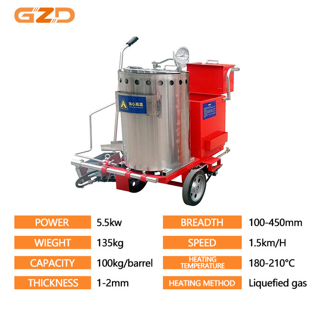 High-Precision Hot-Melt Road Marking Sprayer Thermoplastic Line Striping Machine