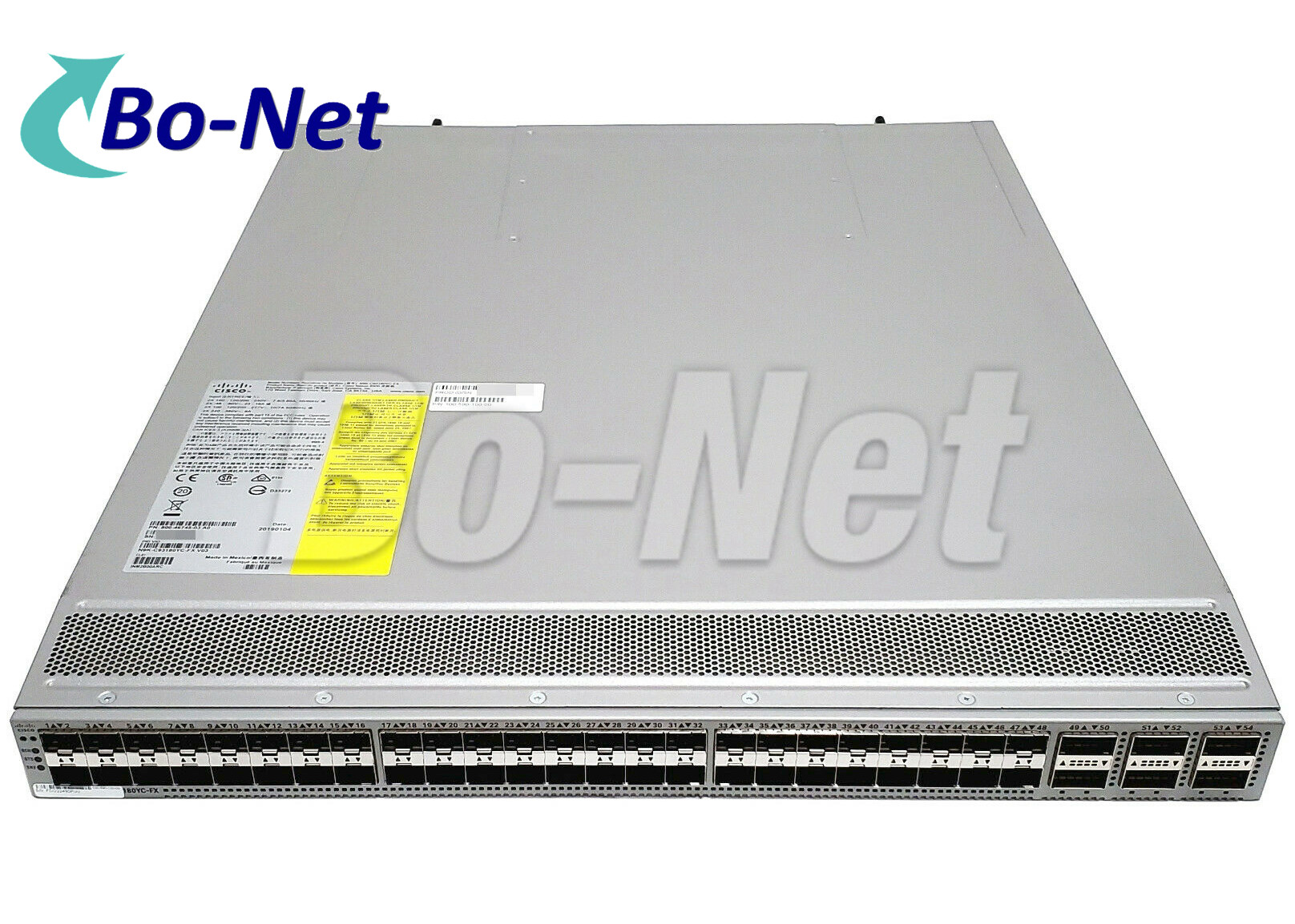 Cisco Gigabit Switch N9K-C93180YC-FX Nexus 9300 with 48p 10/25G SFP+ 6p 100G QSFP Switch