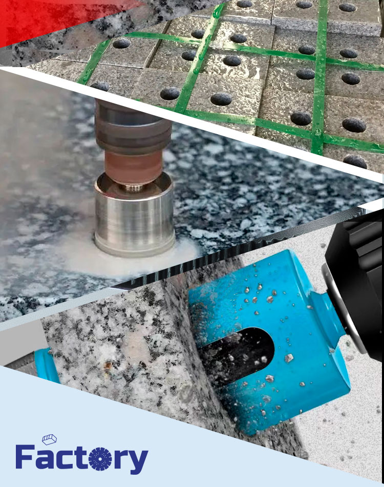 Plain Finish D60mm Vacuum Brazed Core Bit for Precise and Drilling in Tough Materials