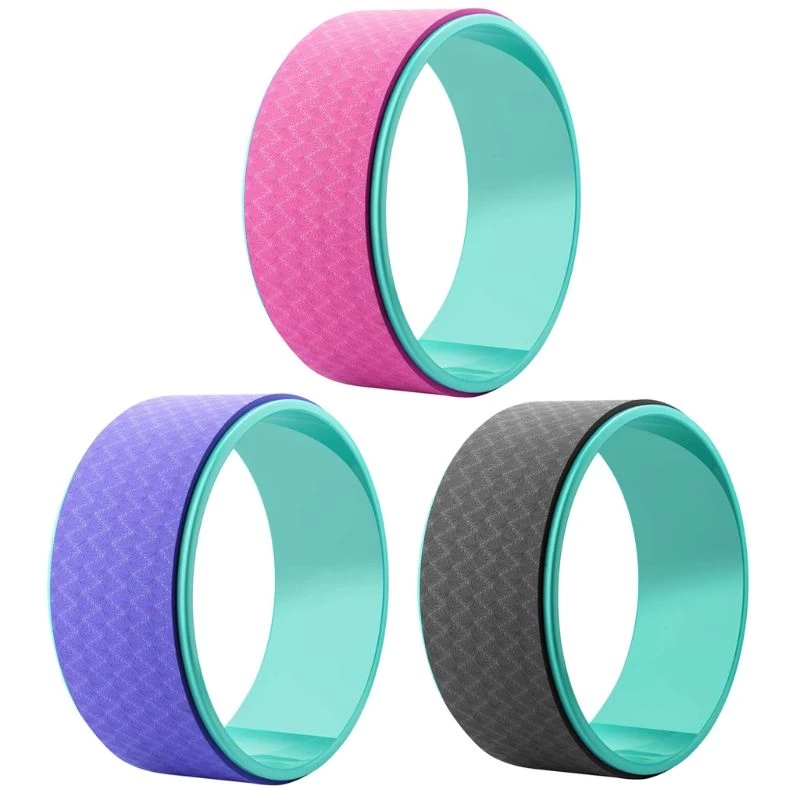 Private Label Eco Friendly Fitness Balance Adult Pu Yoga Wheel