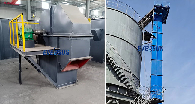 Customizable NE 2.5-260L Chain Bucket Elevator Vertical Transportation For Grain Ore