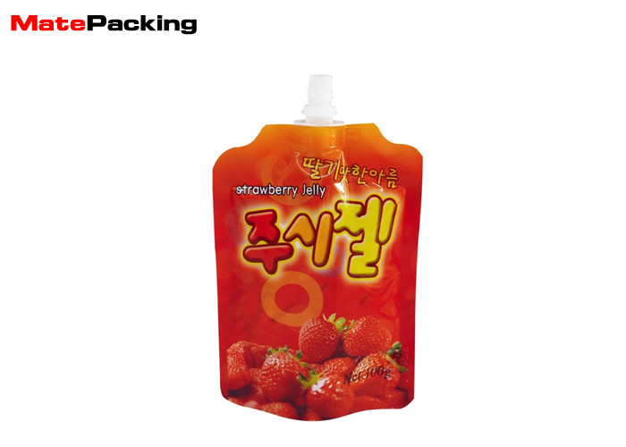Foldable Gravure Printing Refillable Squeeze Pouches Top Spout For Liquid