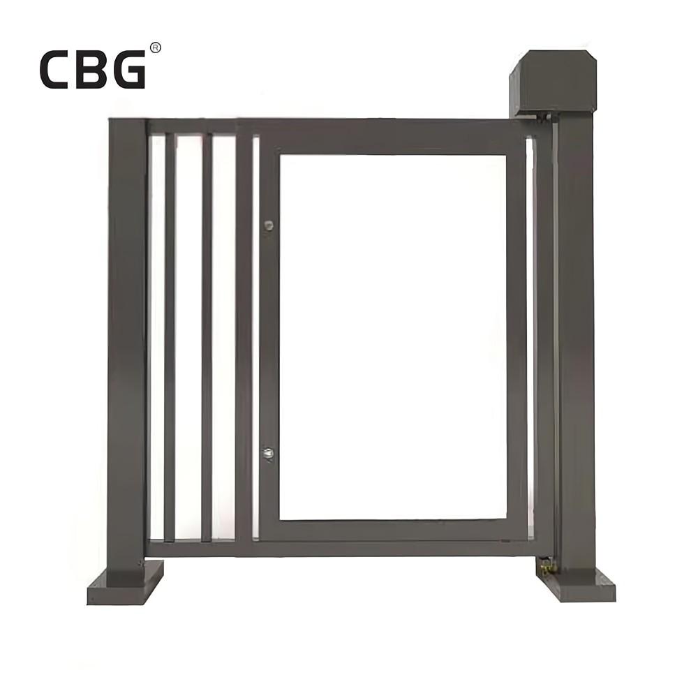 Metal Automatic Swing Door Weatherproof 3-6S Gate Operation Time