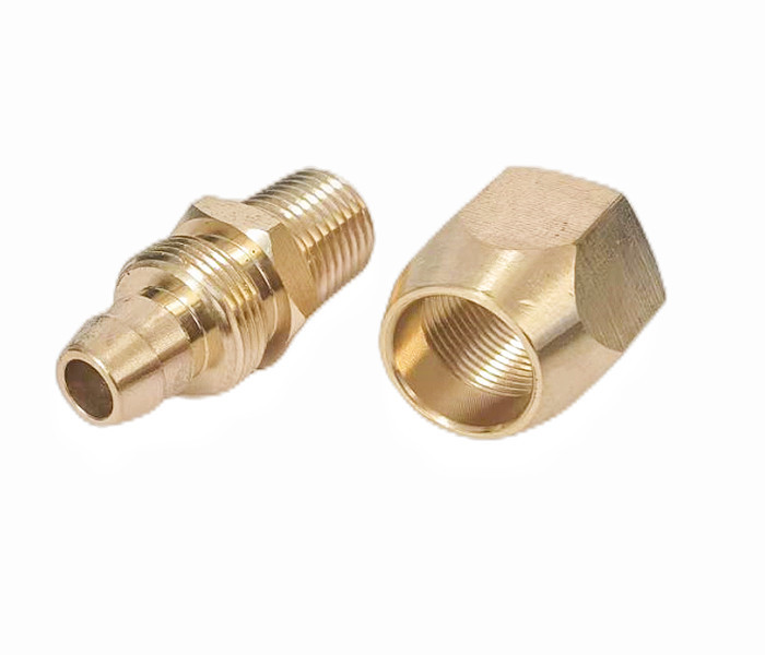 3/8" Barb Solid Brass Pneumatic Hose End Repair Fitting Corrosion Resistance