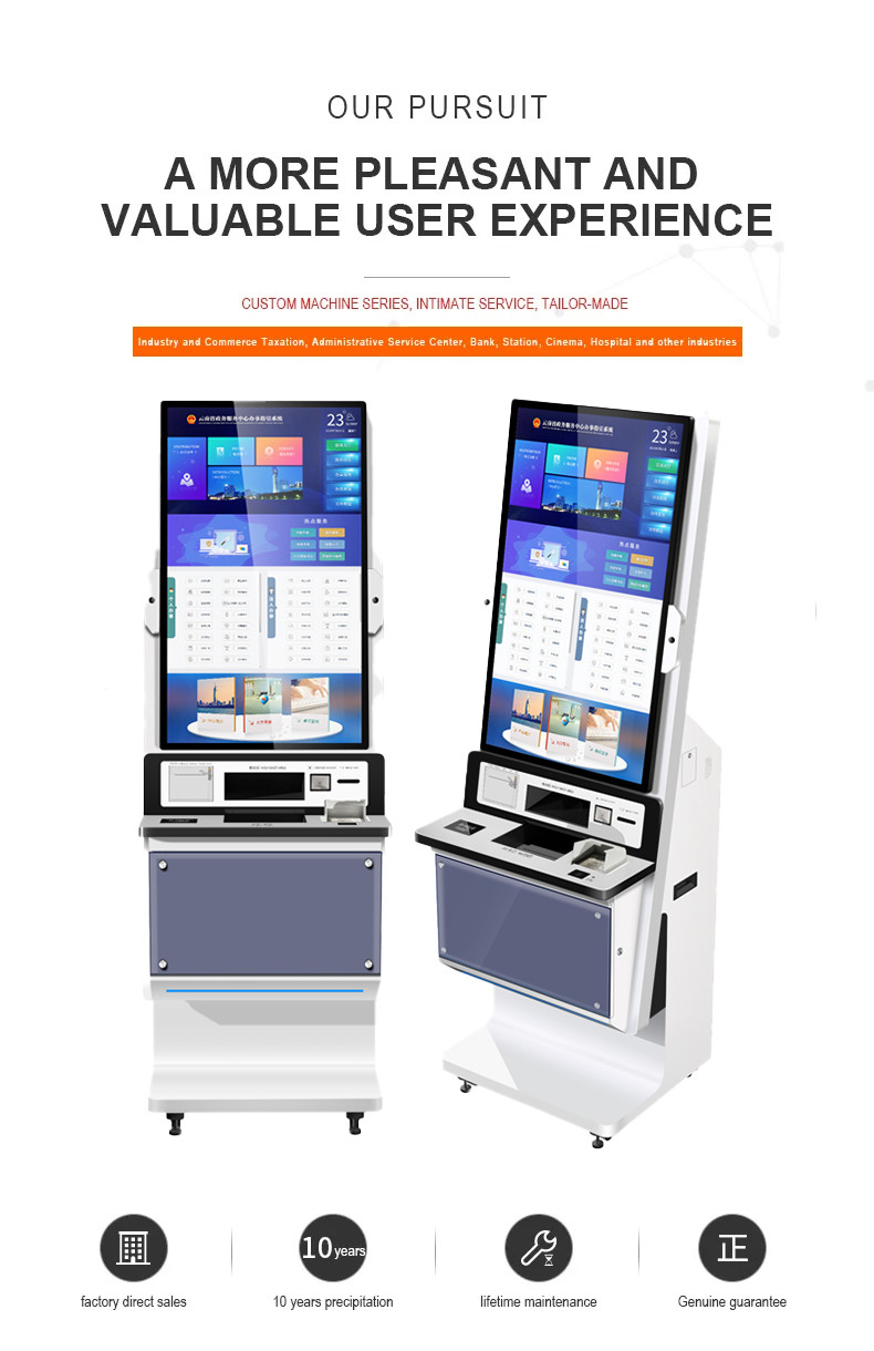 Stand Interactive Information Pc All In One Panel Self Service Print Terminal Kiosk