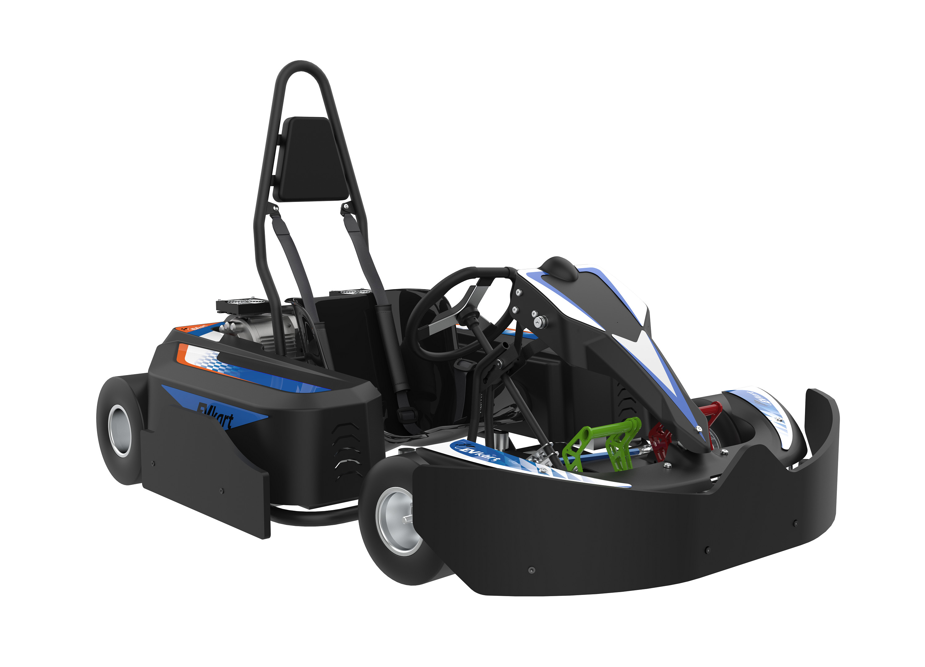 Remote Control Gears Electrical Go Kart Outdoor 43mm Terrain Clearance