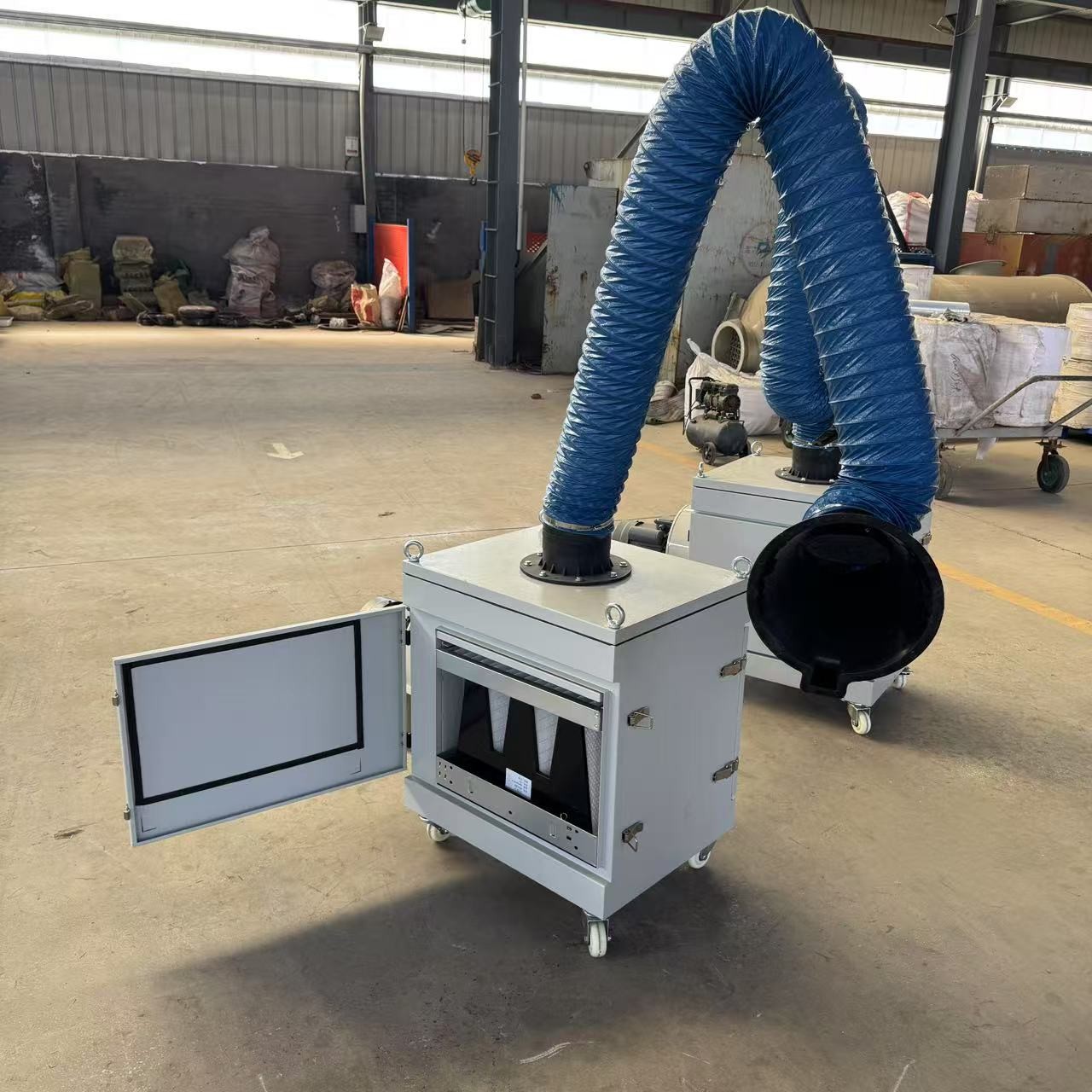 Industrial Dust Collector Portable Welding Fume Extractor With Suction Arm