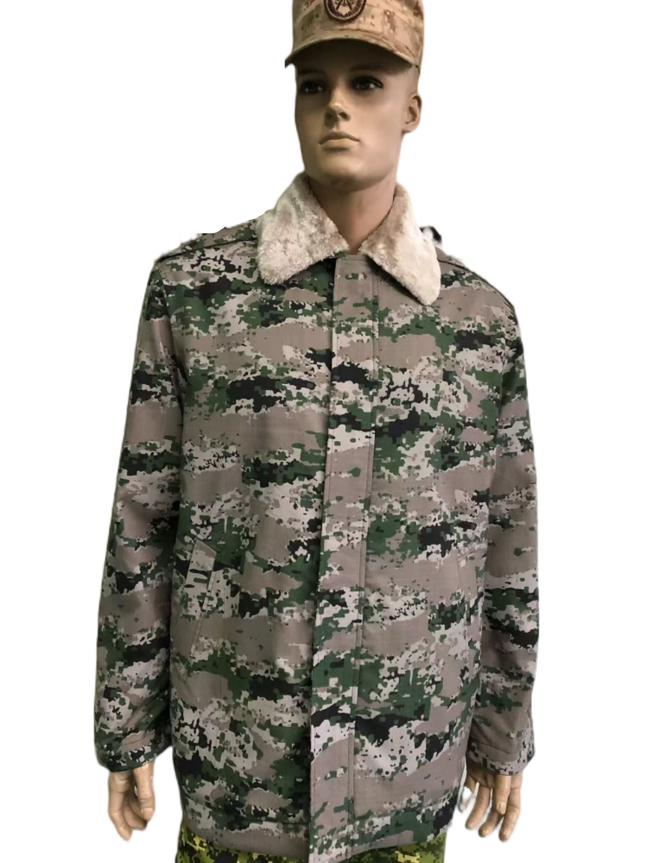 Winter Polyester / Cotton Camouflage Military Jacket For Saudi Army