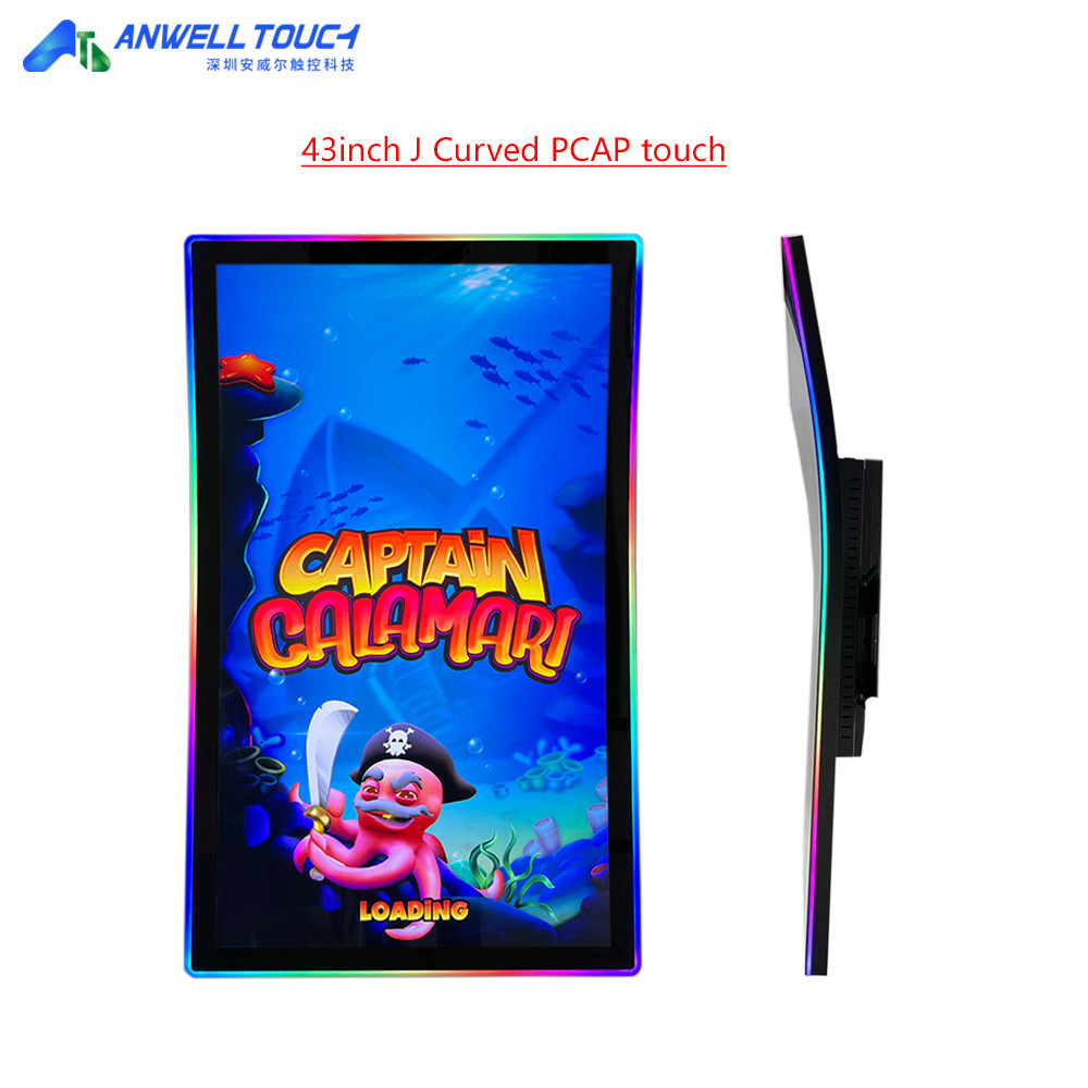 J Shape Curved 144Hz Gaming PCAP 43'' Touch Screen Monitor For Games