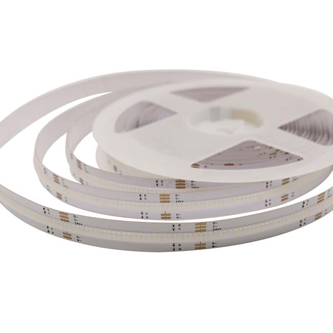 IR Remote Flexible LED COB Strip Light 8mm 10mm 12v 24v 560 LEDs/M COB RGBW LED Strip