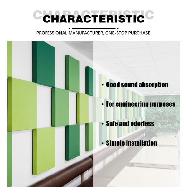 PET Acoustic Panels For Churches Hexagon CE Certified Eco Friendly