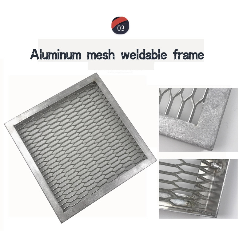 Exterior wall decoration Perforated expanded metal  aluminum mesh